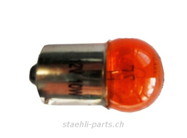 Birne 12V 10W BA15s orange