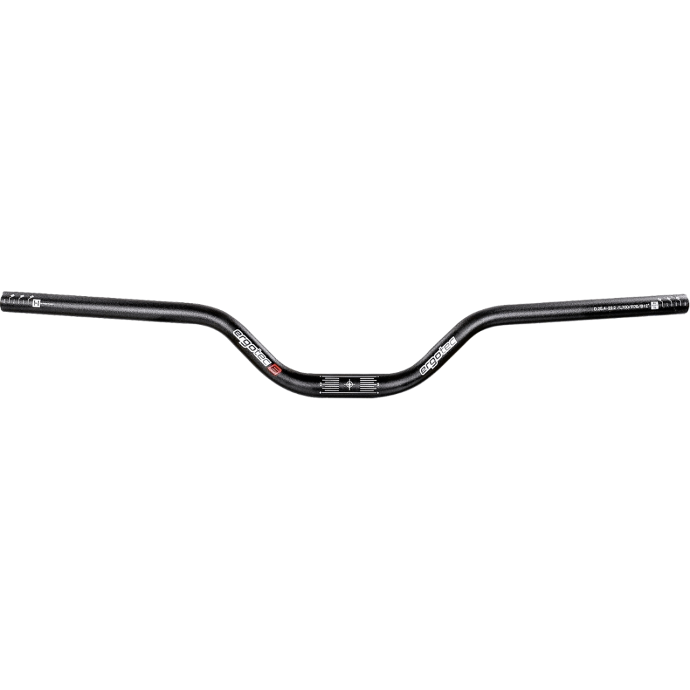 Ergotec Lenker, RISER BAR, 25.4 Width:700 Rise:70 Grip-L:175 Back/Up-Sweep:12°/+5°