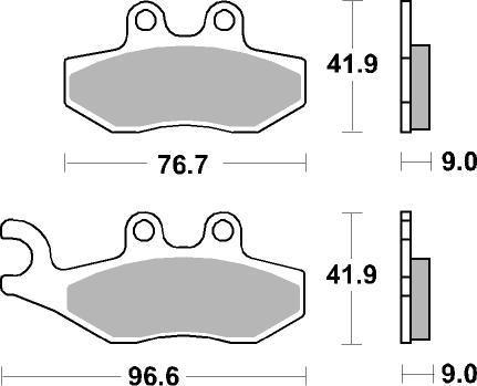 SBS Bremsbeläge Maxi Scooter Sinter