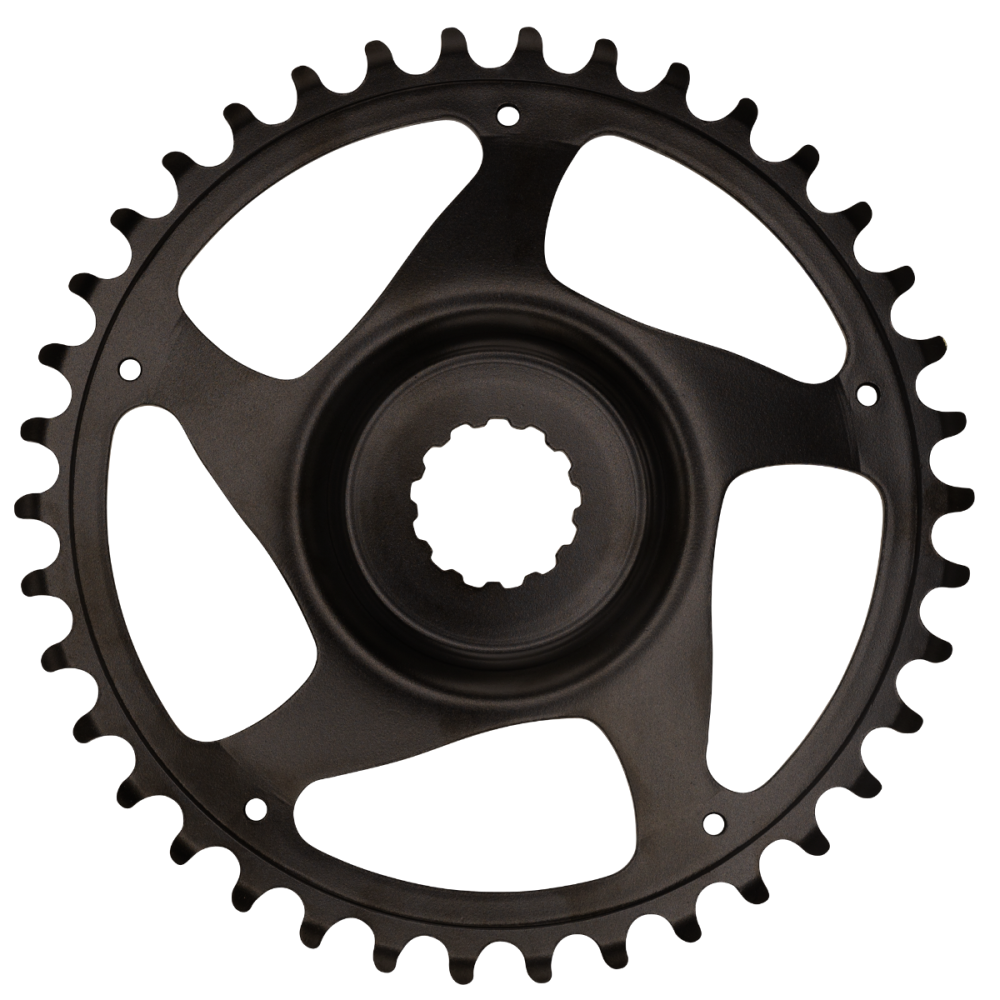 Kettenblatt Gen 3, 38T, 11/128", direct mount, flat and offset 3mm, black