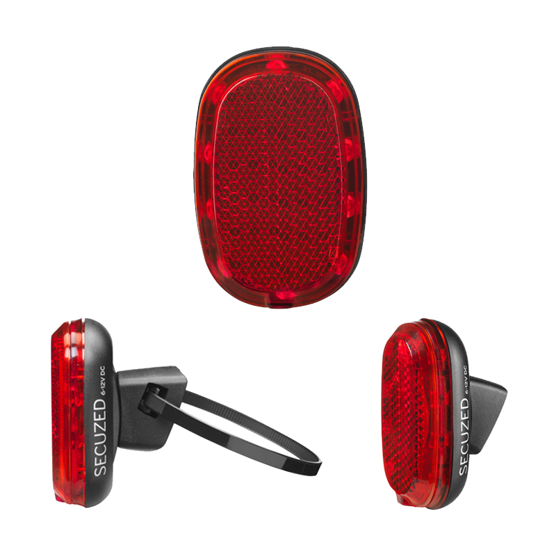 Rücklicht E-Bike, SECUZED BREX, DC 6-50V, Schutzblech Montage, 333KSB, he8