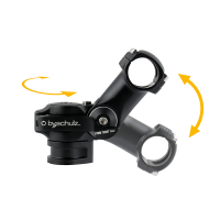 by.Schulz Vorbau, STEM TWIST PRO SDS 31.8 Ausladung:103 Winkel: -30°/+50° Klemm-ID:28.6 ALU 3D black