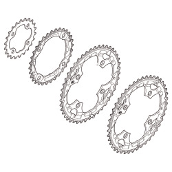 Shimano Kettenblatt DEORE FC-M590 32 Zähne schwarz