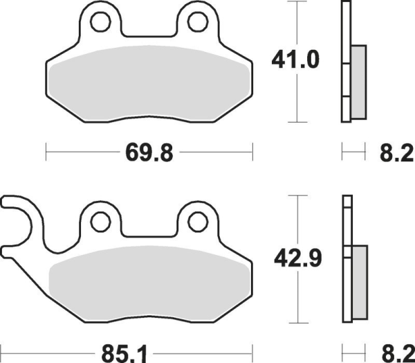 SBS Bremsbeläge Scooter Keramik