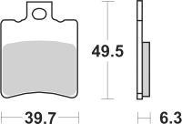 SBS Bremsbeläge Scooter Keramik