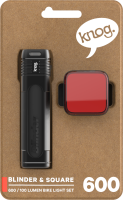 Knog Lichtset Blinder 600 & Blinder Square schwarz