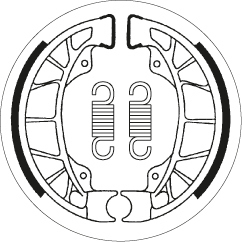 SBS Bremsbacken 2195 Ø 110x25